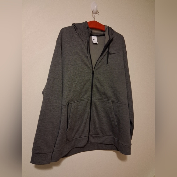Nike Charcoal Full-Zip Hoodie XXL MENS - Picture 3 of 7
